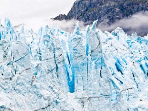 Preview wallpaper glacier, ice, frozen, mountains, landscape