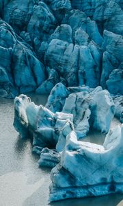 Preview wallpaper glacier, ice, frozen, water, nature