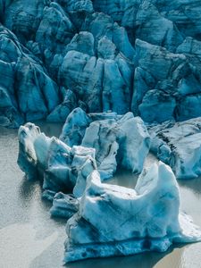 Preview wallpaper glacier, ice, frozen, water, nature