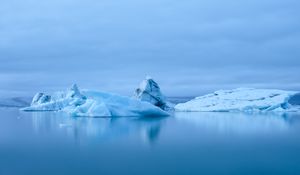 Preview wallpaper glacier, ice, iceberg, snow, water