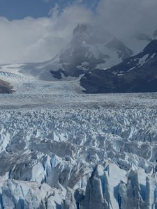 Preview wallpaper glacier, ice, mountains, frozen, landscape