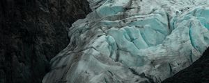 Preview wallpaper glacier, ice, snow, rocks, frozen