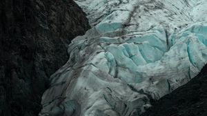 Preview wallpaper glacier, ice, snow, rocks, frozen
