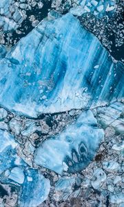 Preview wallpaper glacier, ice, water, river, nature