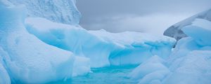 Preview wallpaper glacier, ice, water, antarctic, snow