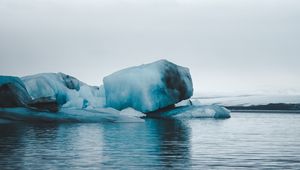 Preview wallpaper glacier, ice, water, nature