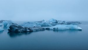 Preview wallpaper glacier, ice, water, blue