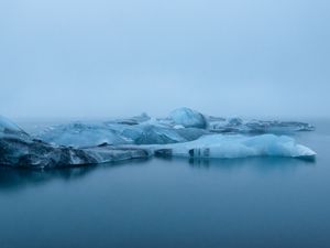 Preview wallpaper glacier, ice, water, blue