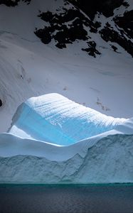 Preview wallpaper glacier, mountain, snow, antarctica