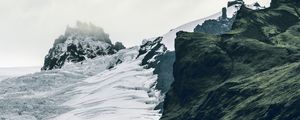 Preview wallpaper glacier, mountains, snow, ice, landscape