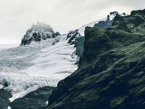 Preview wallpaper glacier, mountains, snow, ice, landscape