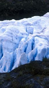 Preview wallpaper glacier, person, cold, alaska