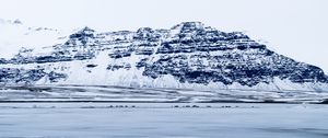 Preview wallpaper glacier, snow, fog, iceland