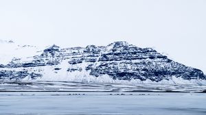 Preview wallpaper glacier, snow, fog, iceland