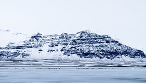 Preview wallpaper glacier, snow, fog, iceland