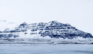 Preview wallpaper glacier, snow, fog, iceland