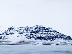 Preview wallpaper glacier, snow, fog, iceland