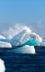 Preview wallpaper glacier, vatnajokull, iceland, ice, snow