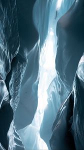 Preview wallpaper glaciers, canyon, ice, light