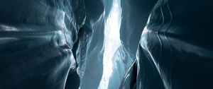 Preview wallpaper glaciers, canyon, ice, light