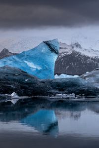 Preview wallpaper glaciers, ice, lake, landscape, nature