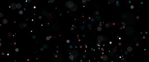 Preview wallpaper glare, bokeh, circles, colorful, dots, dark