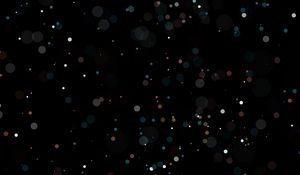 Preview wallpaper glare, bokeh, circles, colorful, dots, dark