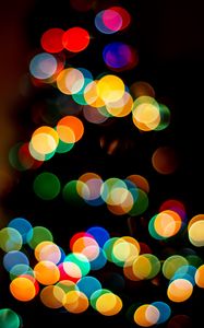 Preview wallpaper glare, bokeh, colorful, circles, rainbow