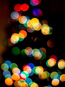 Preview wallpaper glare, bokeh, colorful, circles, rainbow