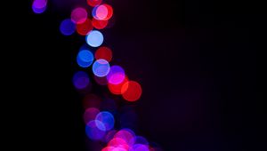 Preview wallpaper glare, bokeh, colorful, lights, blur