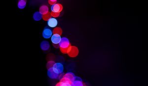 Preview wallpaper glare, bokeh, colorful, lights, blur