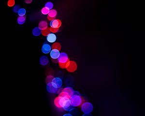 Preview wallpaper glare, bokeh, colorful, lights, blur