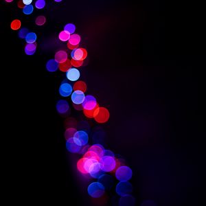 Preview wallpaper glare, bokeh, colorful, lights, blur