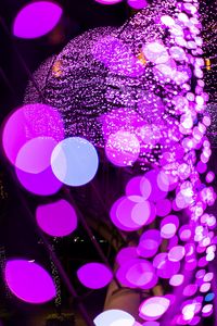 Preview wallpaper glare, bokeh, purple, circles