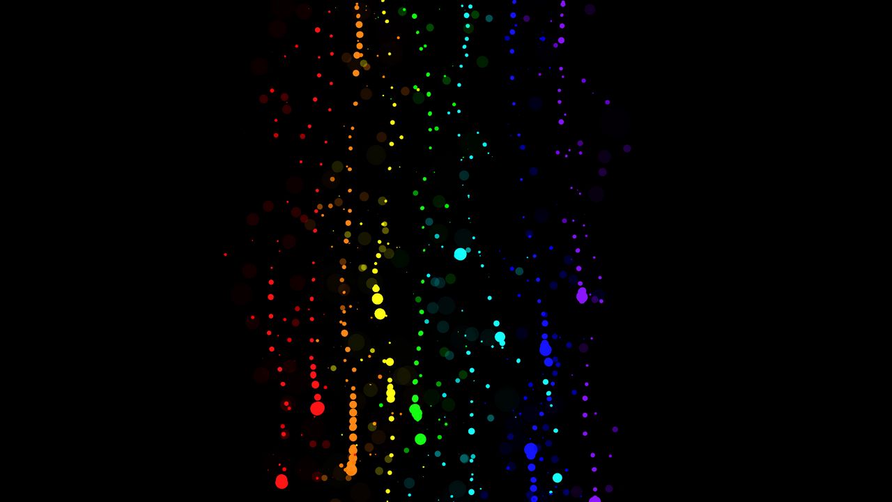 Wallpaper glare, bokeh, rainbow, colorful, glowing, dark