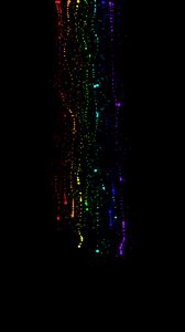 Preview wallpaper glare, bokeh, rainbow, colorful, glowing, dark