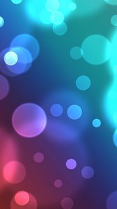 Preview wallpaper glare, circles, background, colorful, bright