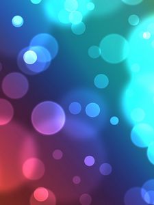 Preview wallpaper glare, circles, background, colorful, bright