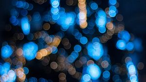 Preview wallpaper glare, circles, blue, blur