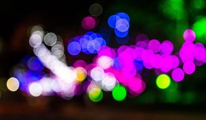 Preview wallpaper glare, circles, bright, colorful