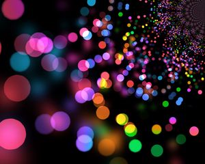 Preview wallpaper glare, circles, colorful, bright