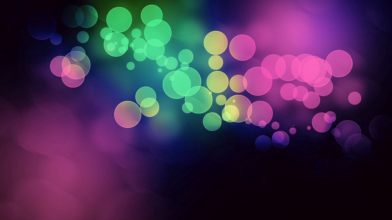 Wallpaper glare, circles, colorful, bright, light