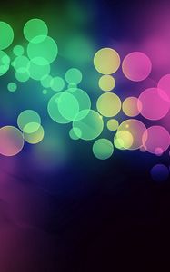 Preview wallpaper glare, circles, colorful, bright, light