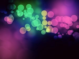 Preview wallpaper glare, circles, colorful, bright, light