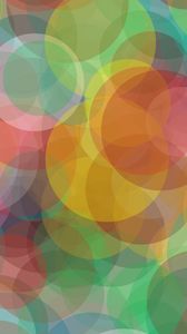 Preview wallpaper glare, circles, colorful, delicate