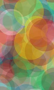 Preview wallpaper glare, circles, colorful, delicate