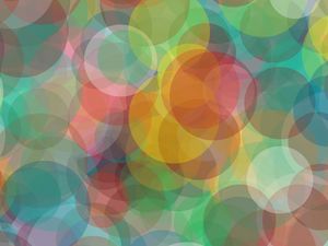 Preview wallpaper glare, circles, colorful, delicate