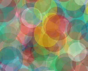 Preview wallpaper glare, circles, colorful, delicate