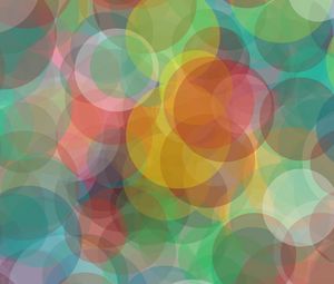 Preview wallpaper glare, circles, colorful, delicate