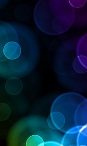 Preview wallpaper glare, circles, colorful, shape, size